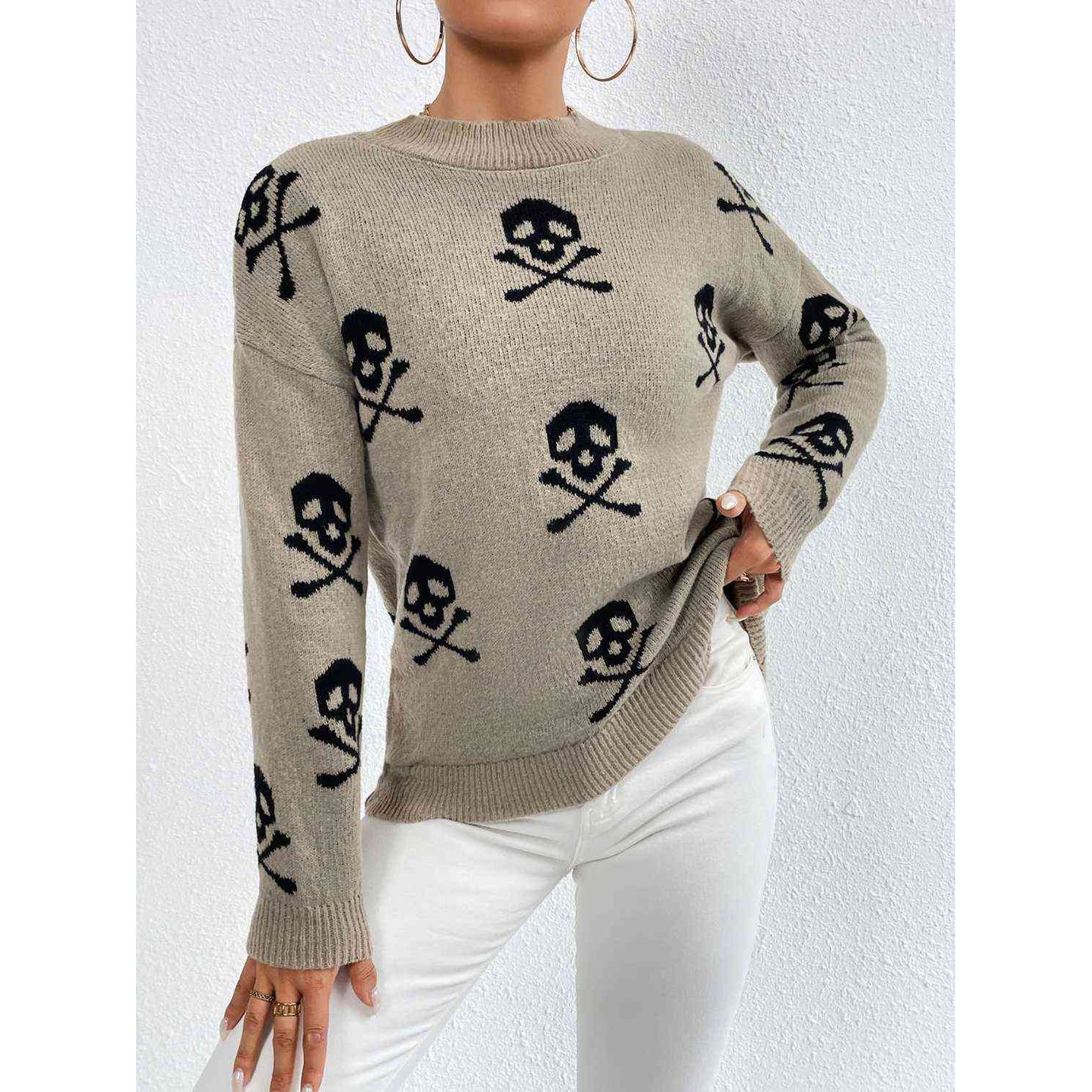 Don't Trip Over the Small Stuff Drop Shoulder Sweater