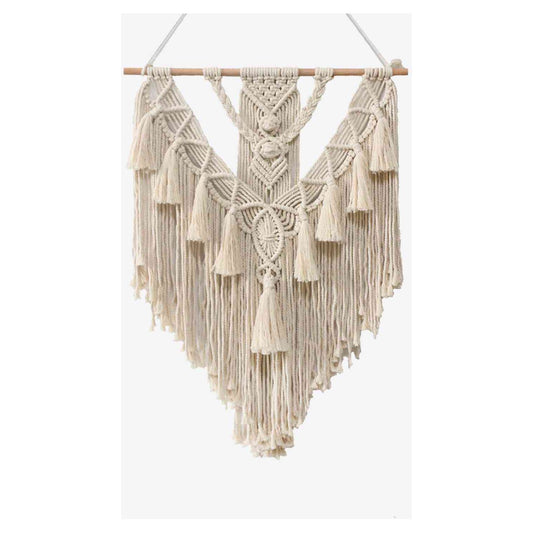 Macrame Fringe Wall Hanging Decor