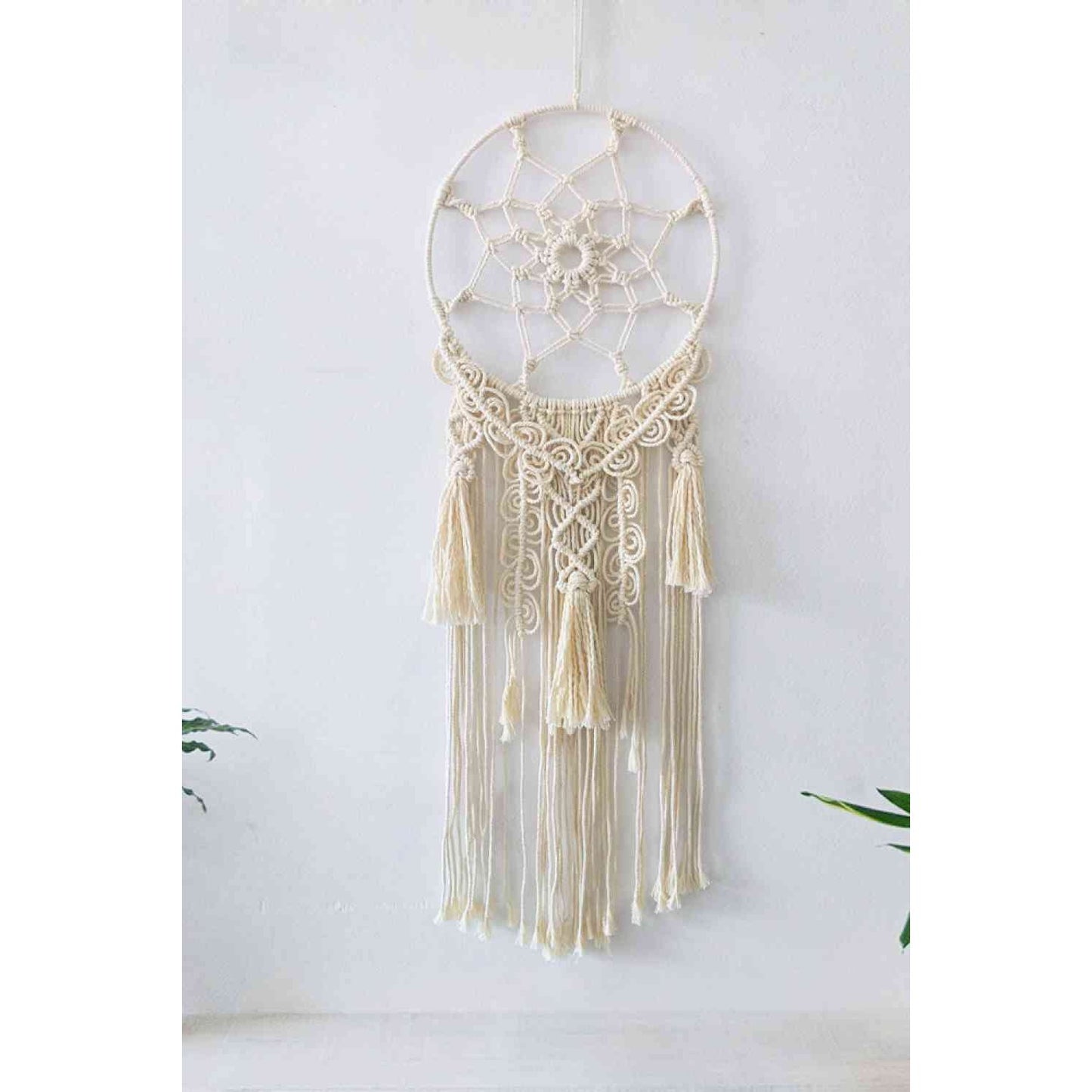 Macrame Fringe Wall Hanging Decor