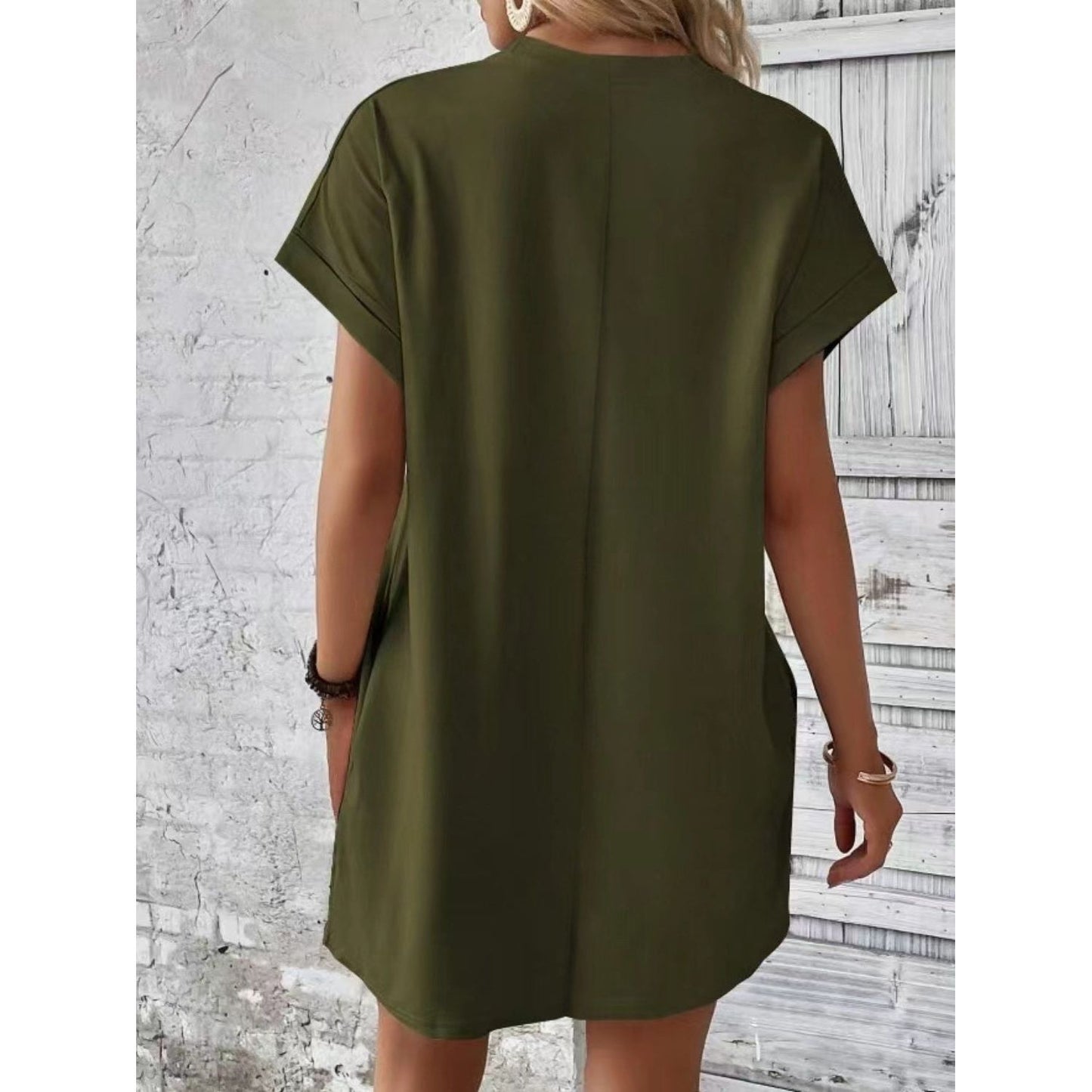 Pocketed Tee Dress