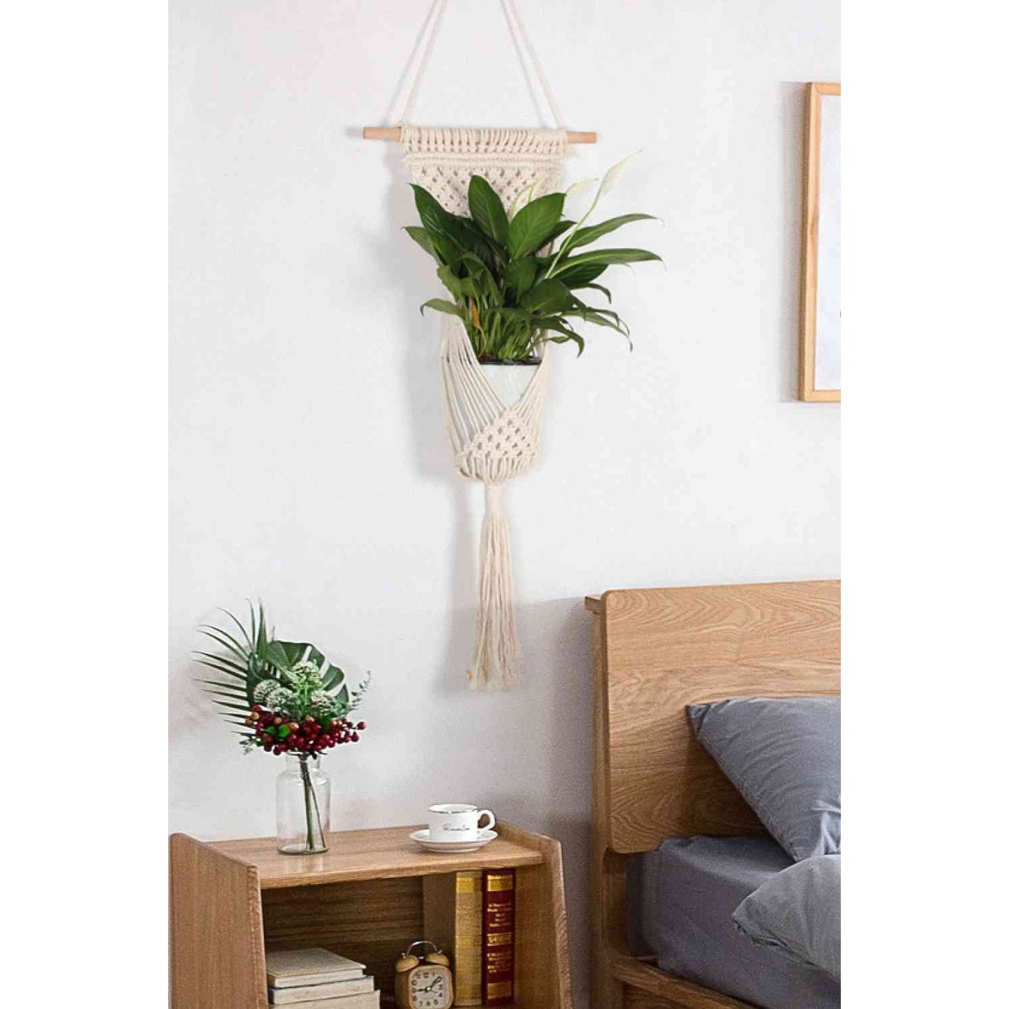 Macrame Basket Wall Hanging