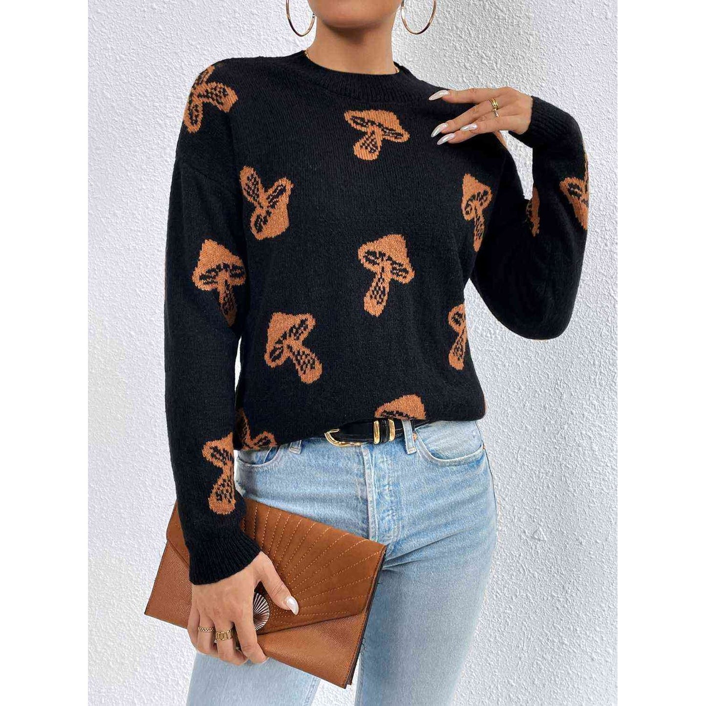 Don't Trip Over the Small Stuff Drop Shoulder Sweater