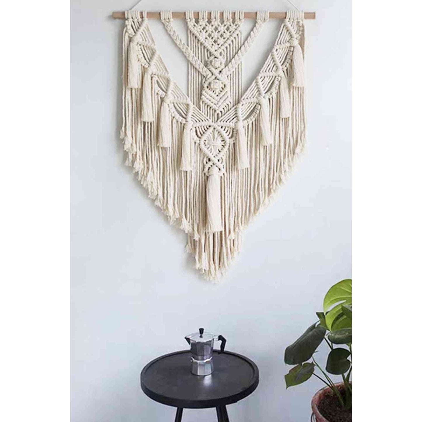 Macrame Fringe Wall Hanging Decor