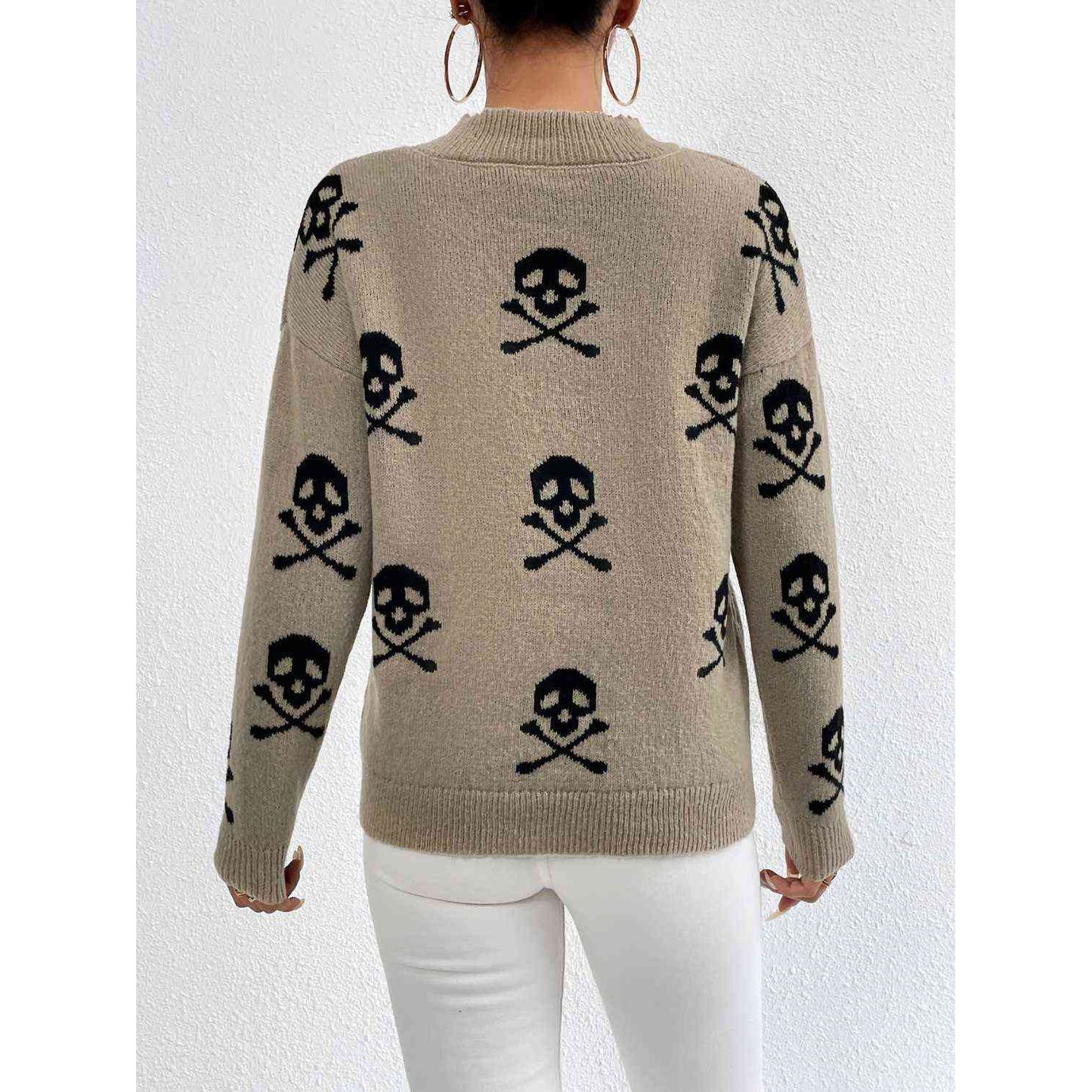 Don't Trip Over the Small Stuff Drop Shoulder Sweater