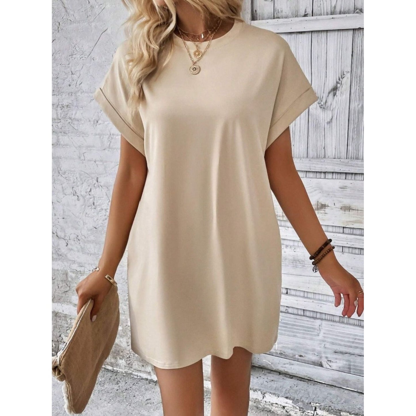 Pocketed Tee Dress