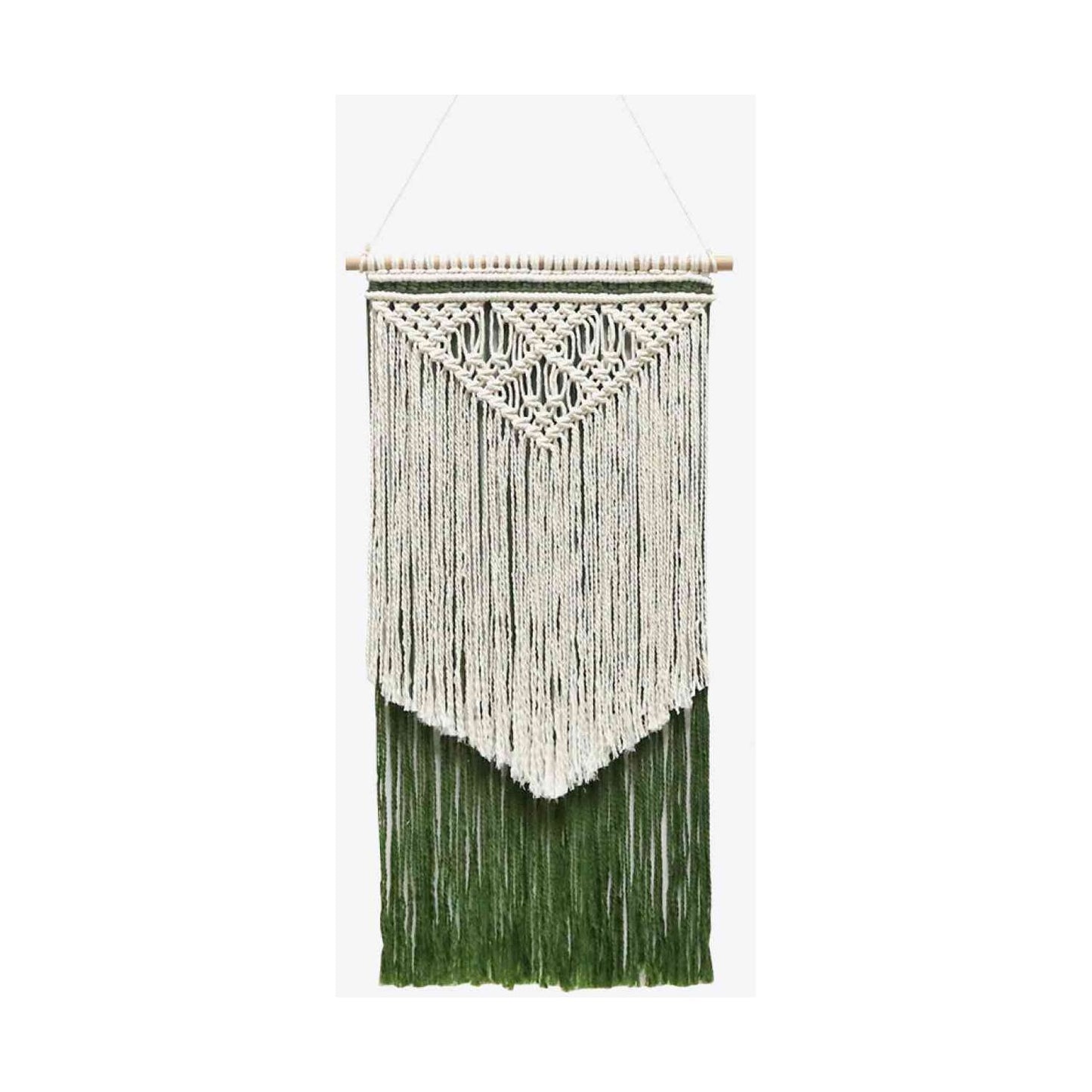 Contrast Fringe Handmade Macrame Wall Hanging