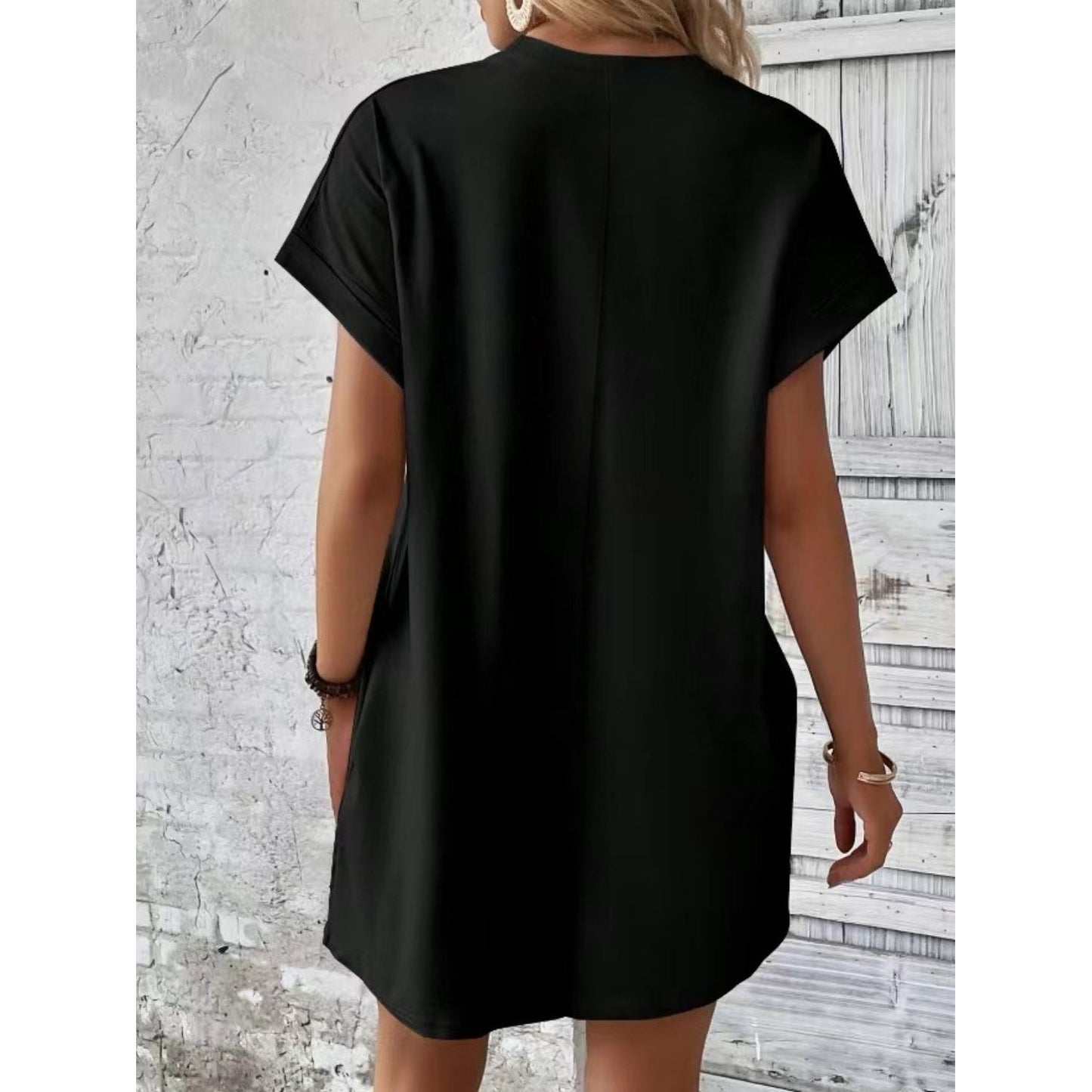 Pocketed Tee Dress