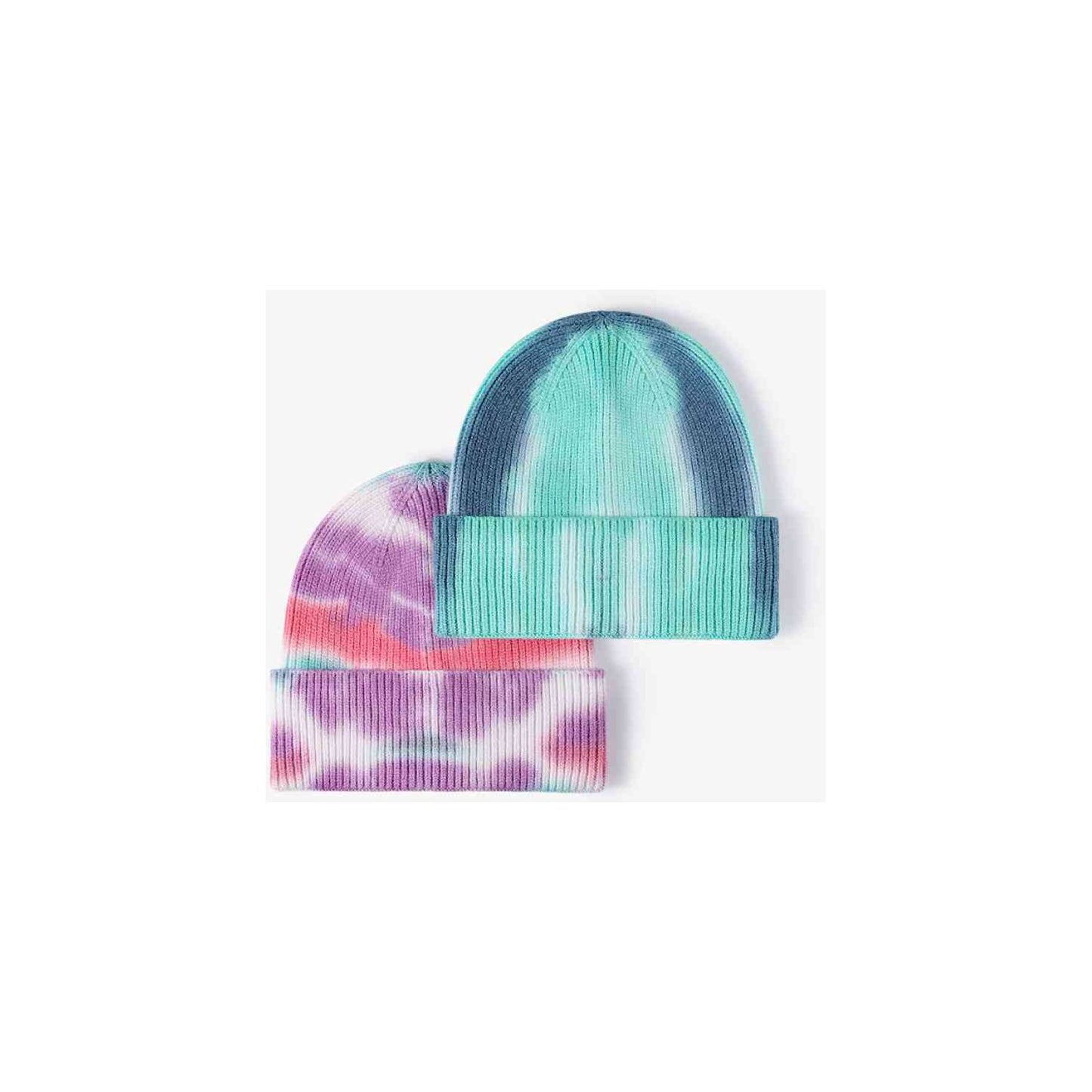 Tie-Dye Cuffed Knit Beanie