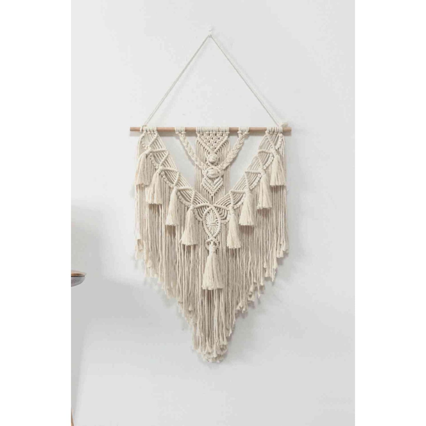 Macrame Fringe Wall Hanging Decor