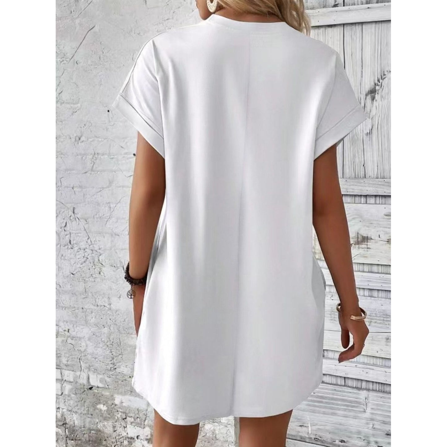 Pocketed Tee Dress