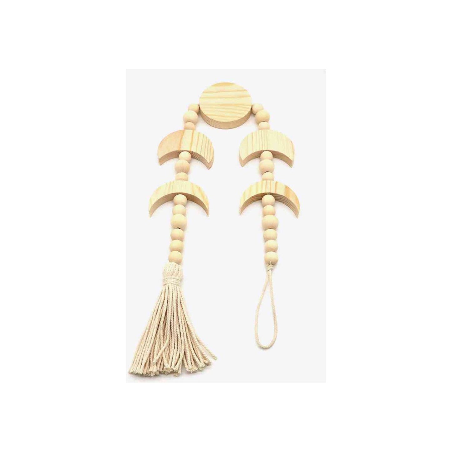 Wooden Tassel Wall Hanging