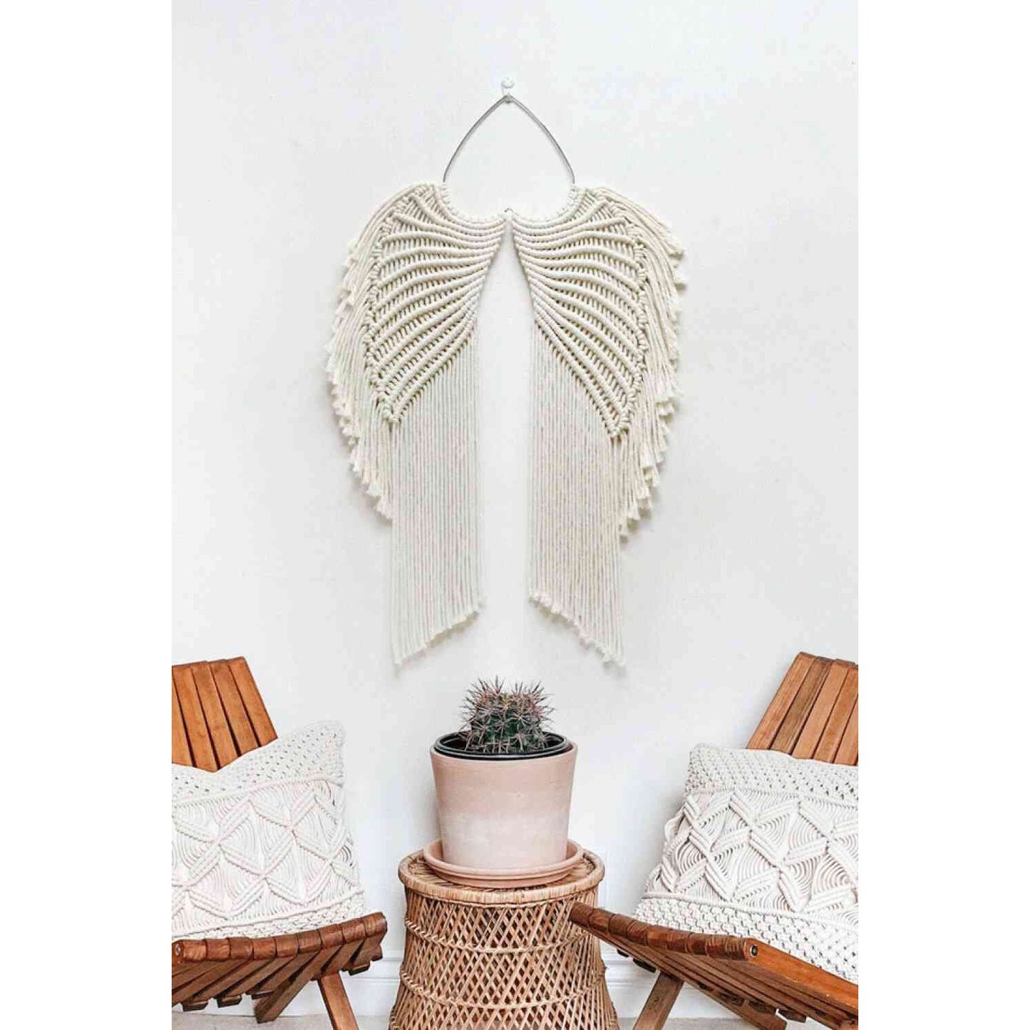 Macrame Angel Wings Wall Hanging