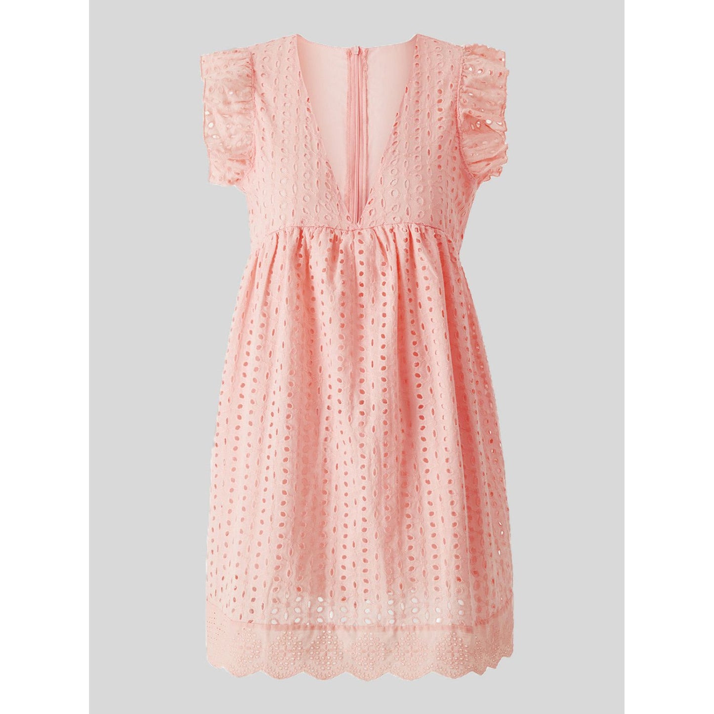 Ruffled Up Eyelet Dress