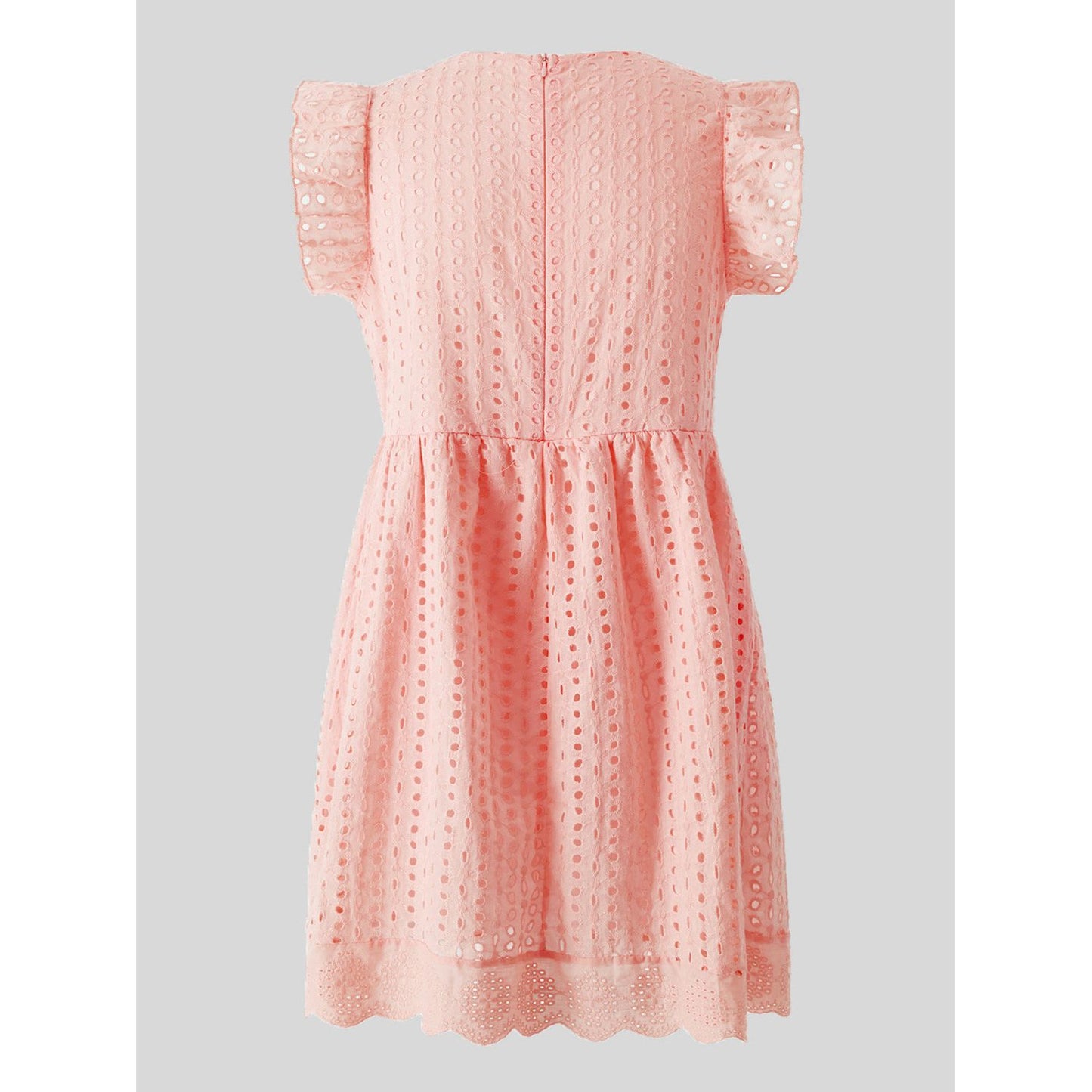 Ruffled Up Eyelet Dress