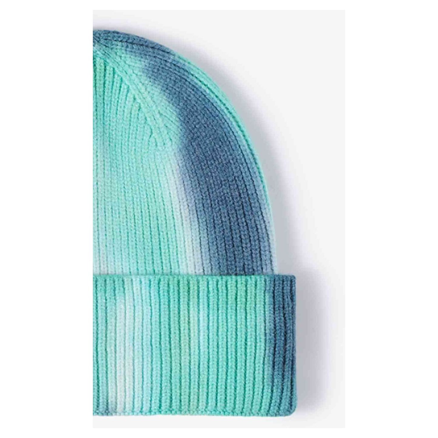 Tie-Dye Cuffed Knit Beanie