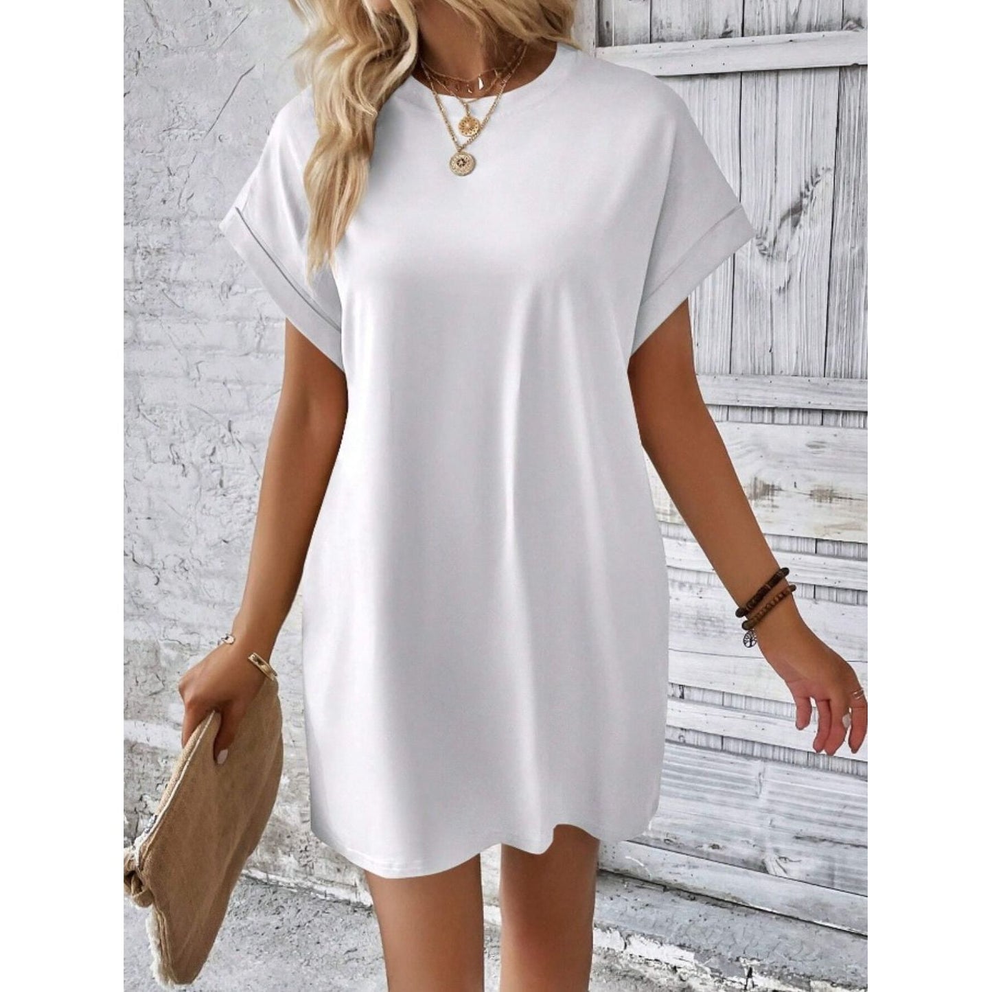 Pocketed Tee Dress