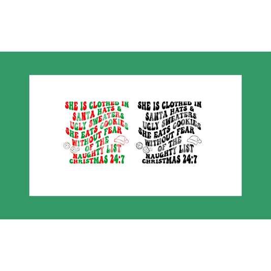 Christmas 24:7 SVG/PNG File Download