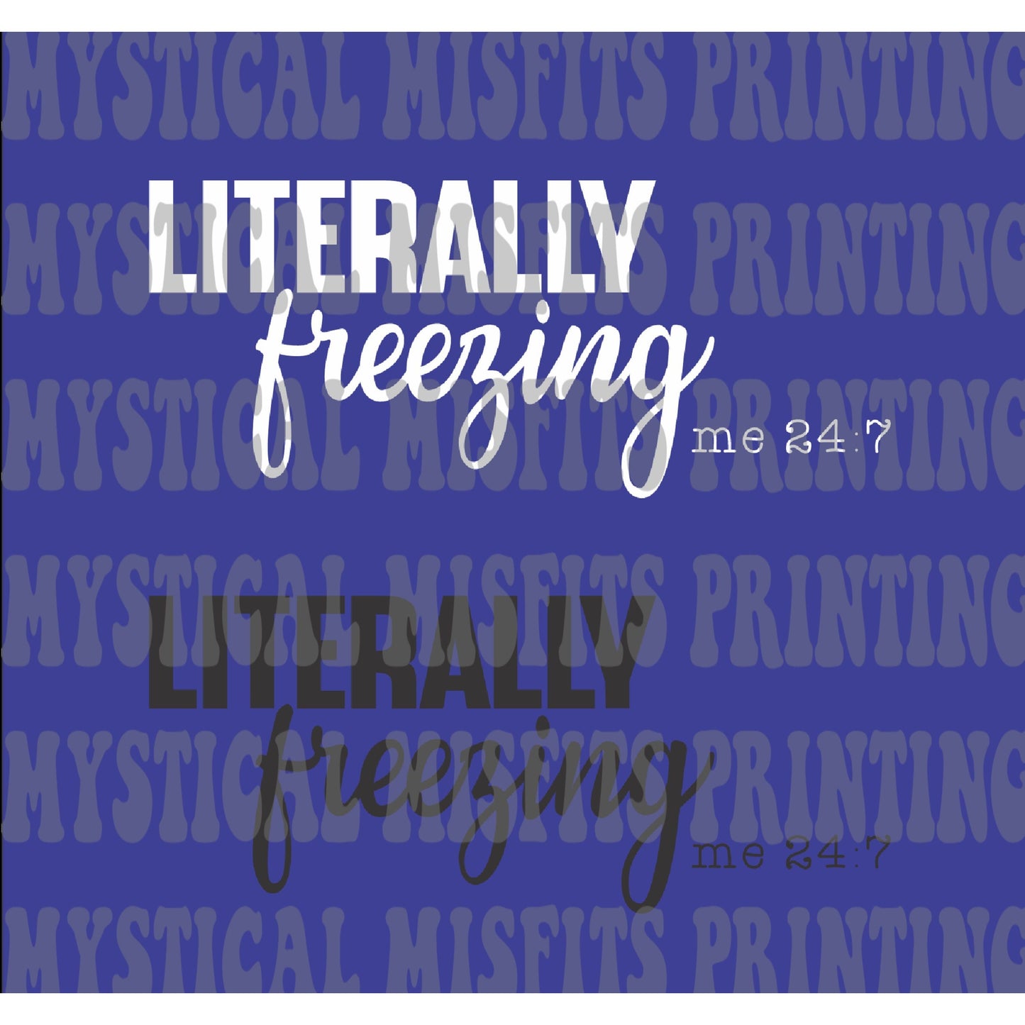 Literally Freezing SVG/PNG File Download